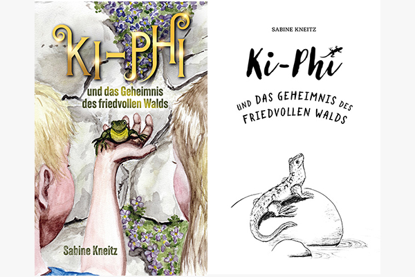 Cover und Haupttitel Buchsatz Premium Ki Phi und das Geheimnis des friedvollen Walds