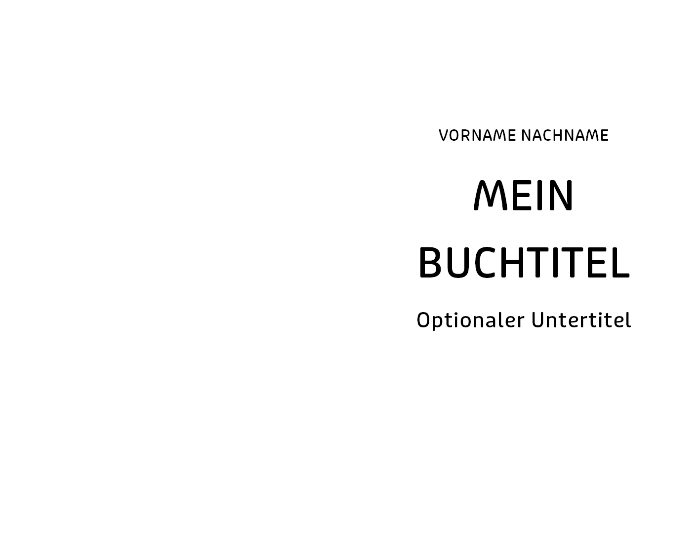 Beispiel Titelei Design Lyrik klassisch Variante individuell