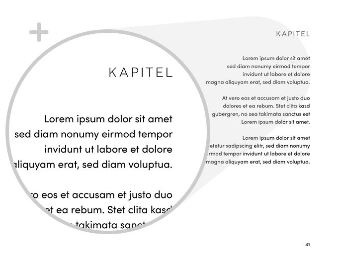 Beispiel Detail Schrift Design Lyrik modern Variante innovativ