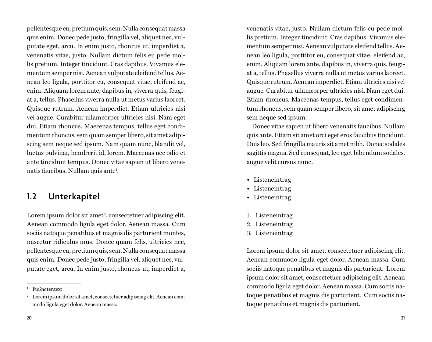 Beispiel Unterkapitel Design Sachbuch akademisch Variante Modern