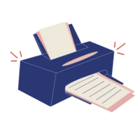Illustration eines Druckers